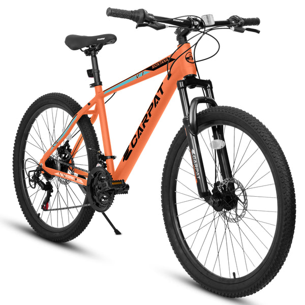 A26322 26 Inch Mountain Bike, Aluminum Frame, Front Suspension Fork, 21 Speed Disc Brakes